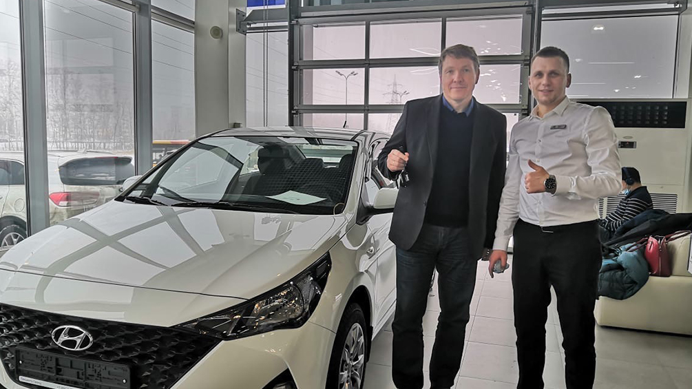 Поздравляем с покупкой нового Hyundai SOLARIS Сергея Михайловича из города Ставрополь
